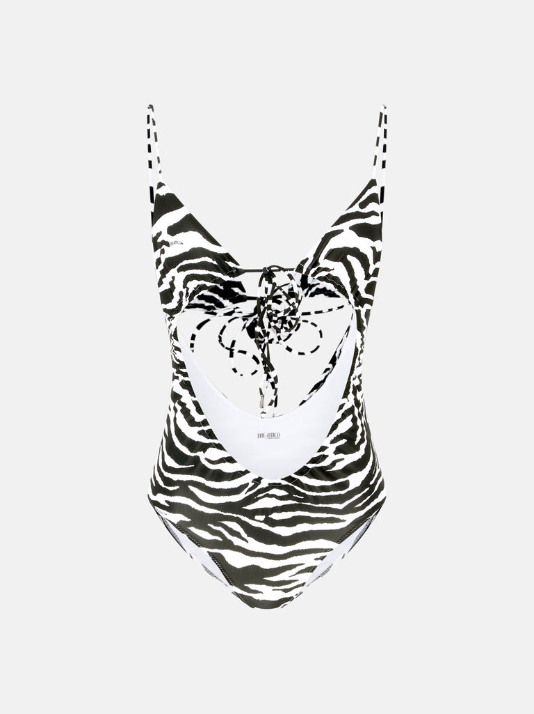 White and black one piece