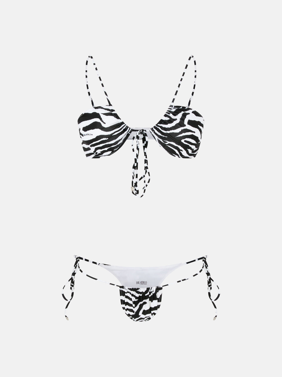 White and black bikini