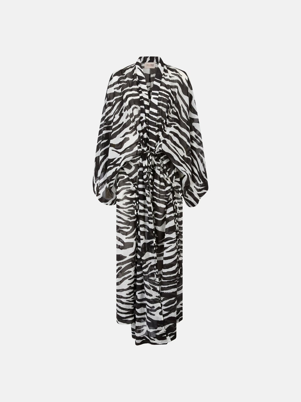 Caftano white e black