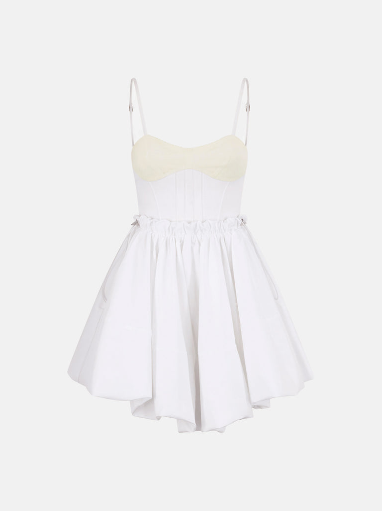 White mini dress