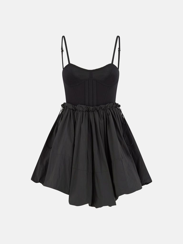 Black mini dress