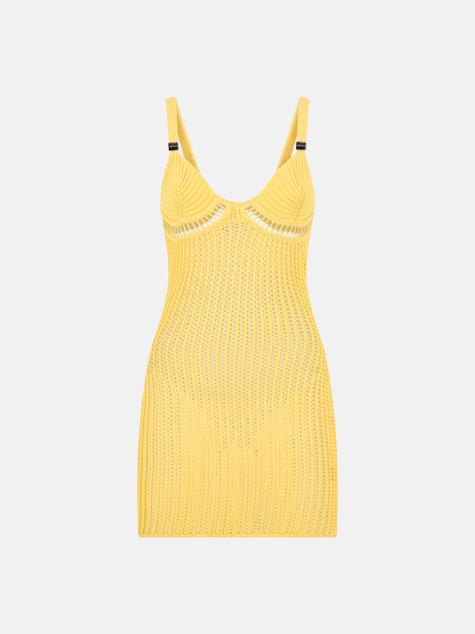Yellow mini dress