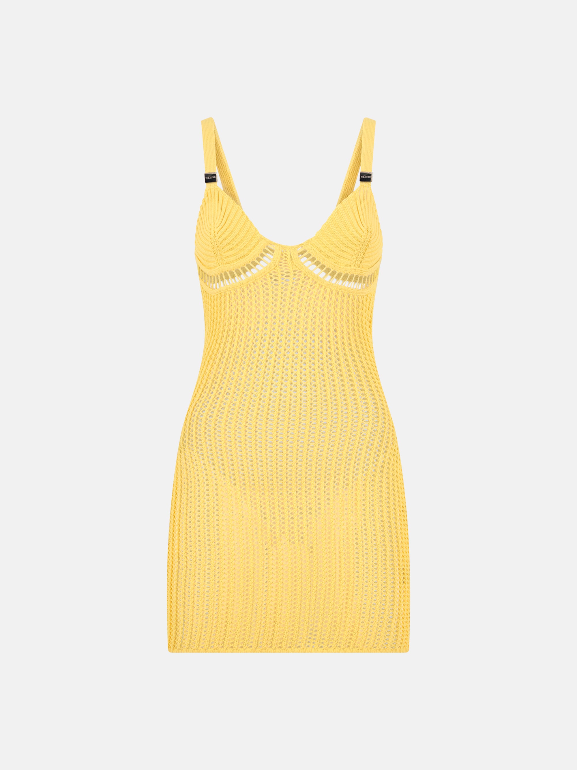 Yellow mini dress