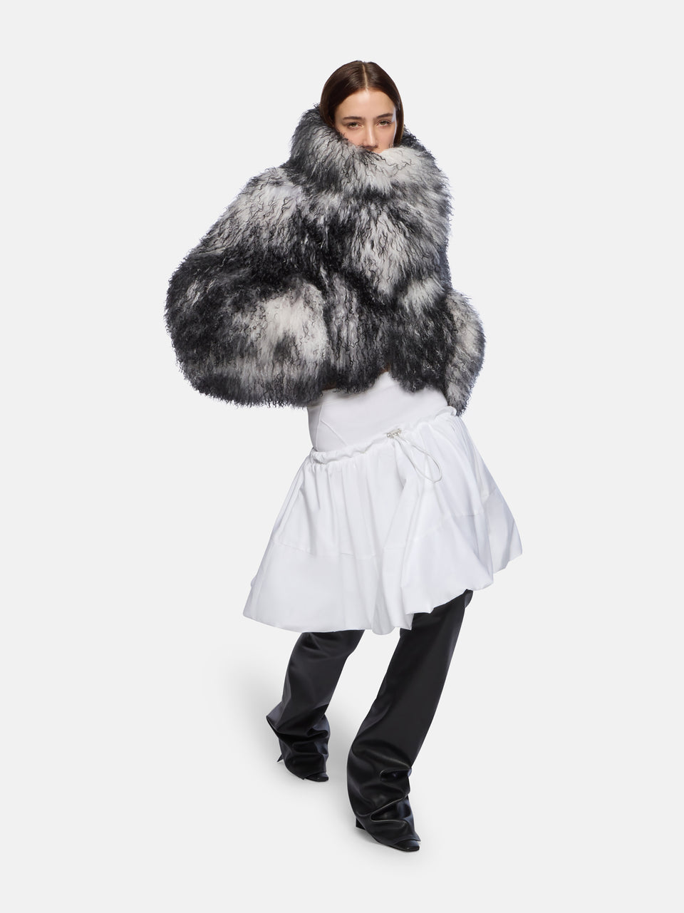 Bomber white e black