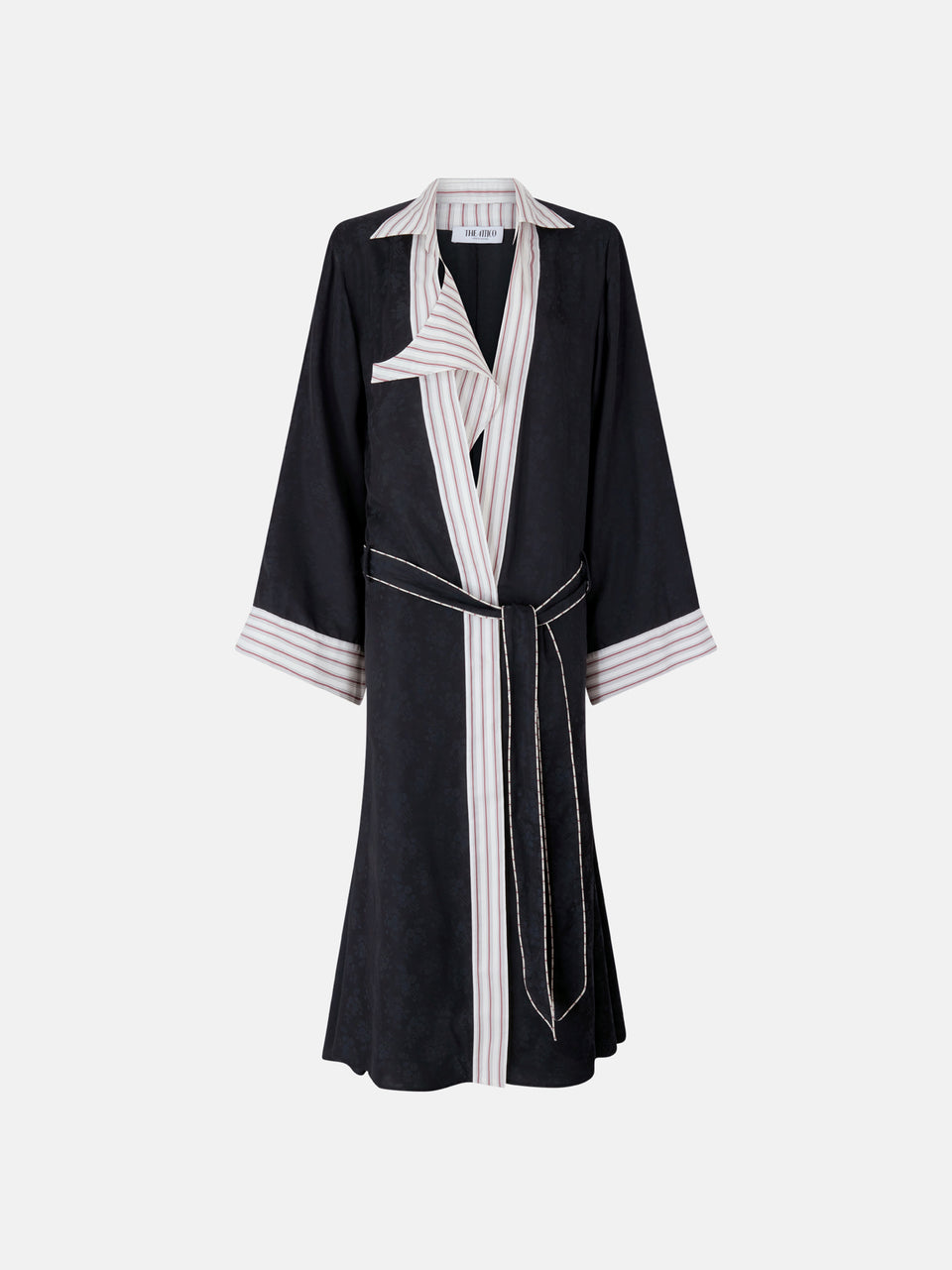 Black and white long coat