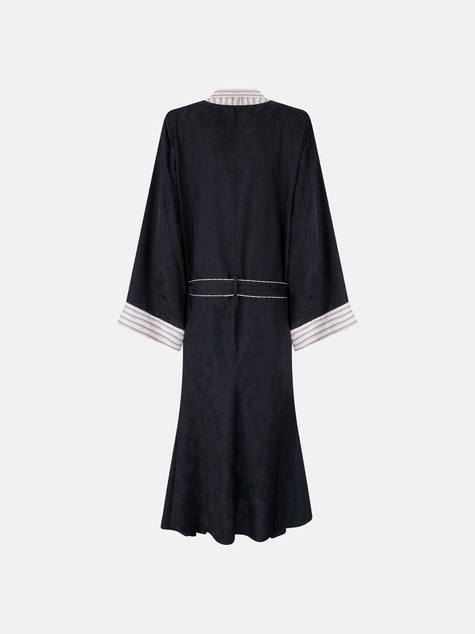 Black and white long coat