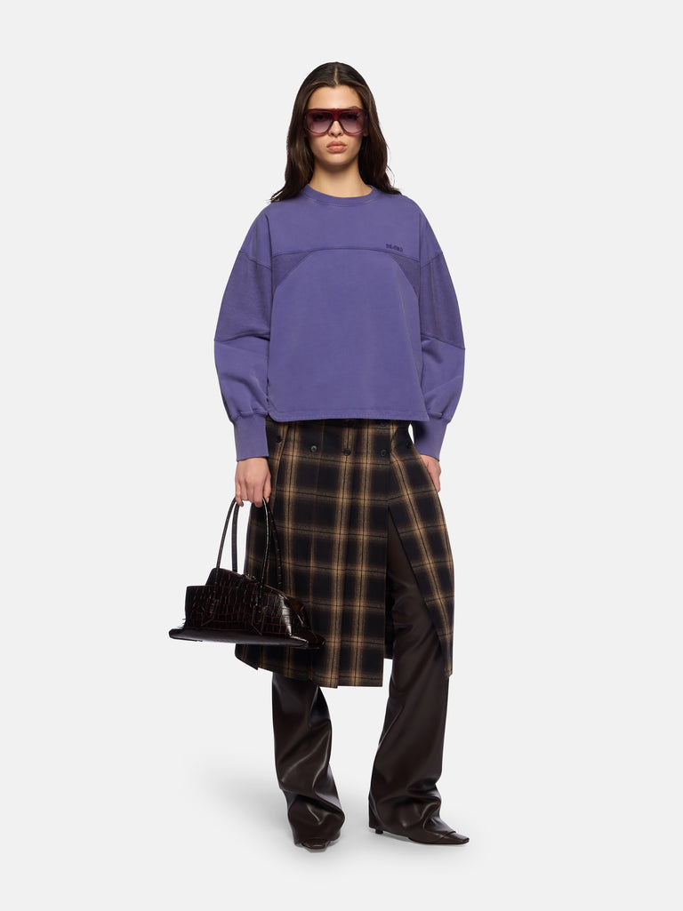Purple sweatshirt