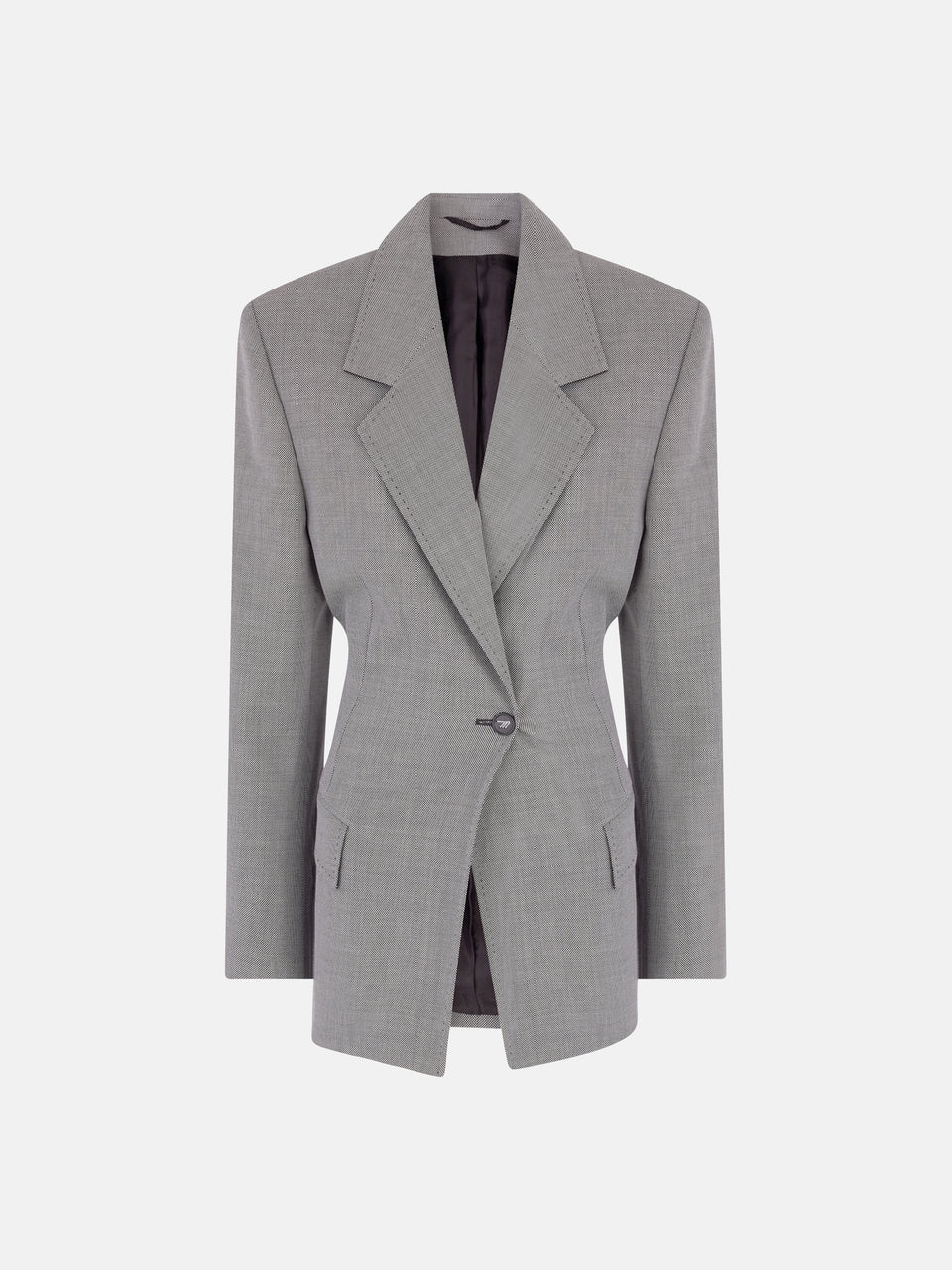 Grey tailoring blazer