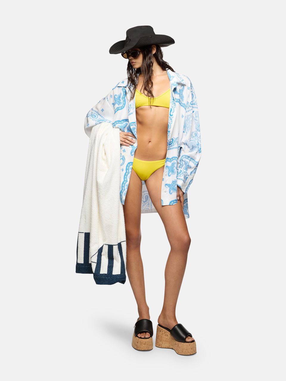 Camicia light blue e white