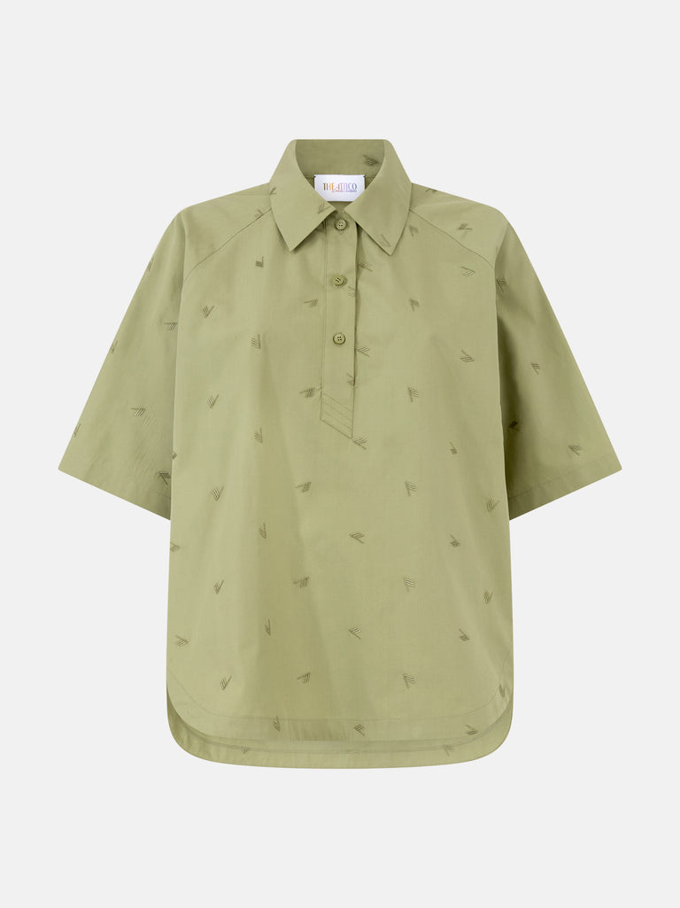 Military green shirt