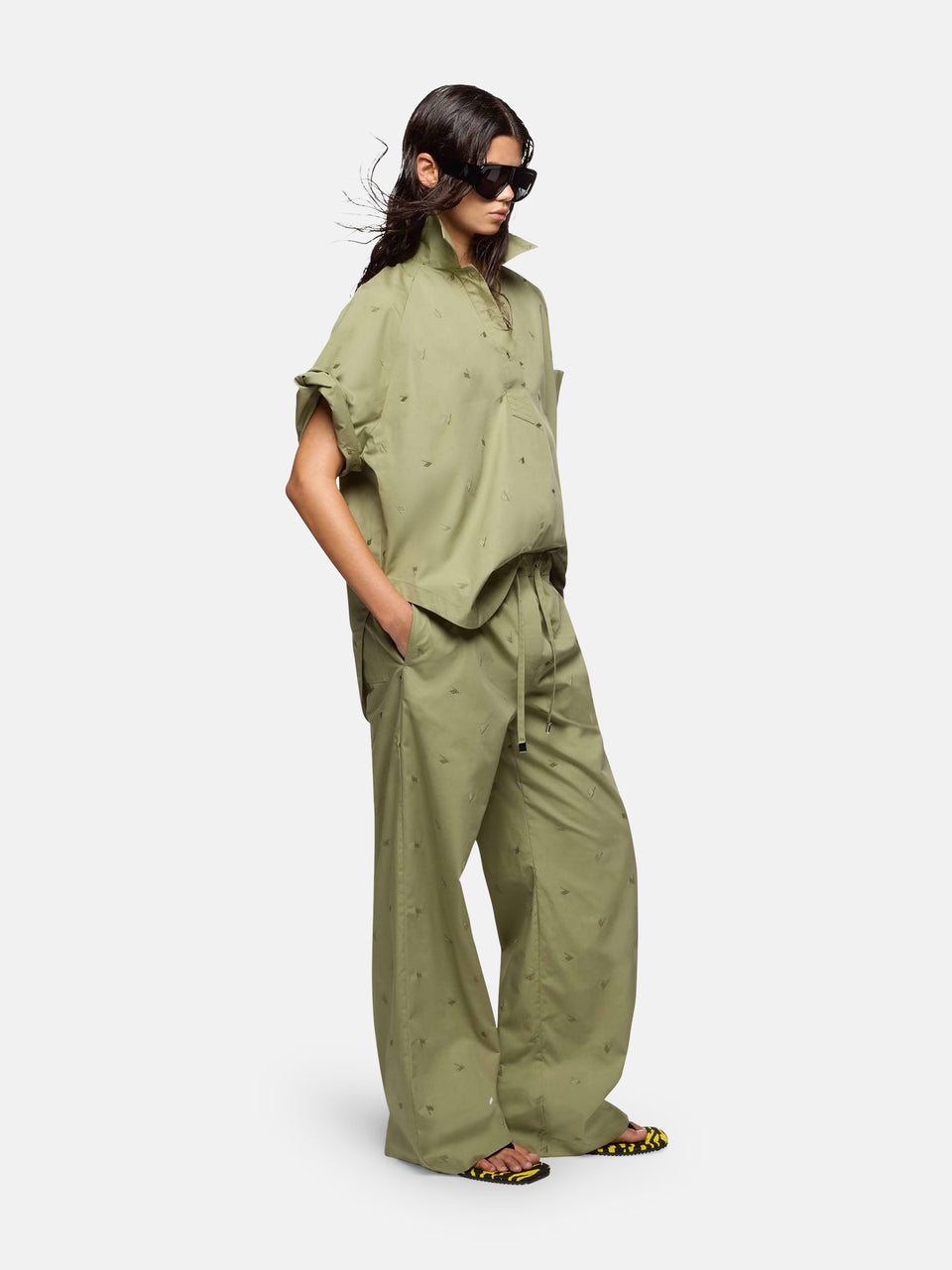 Military green shirt