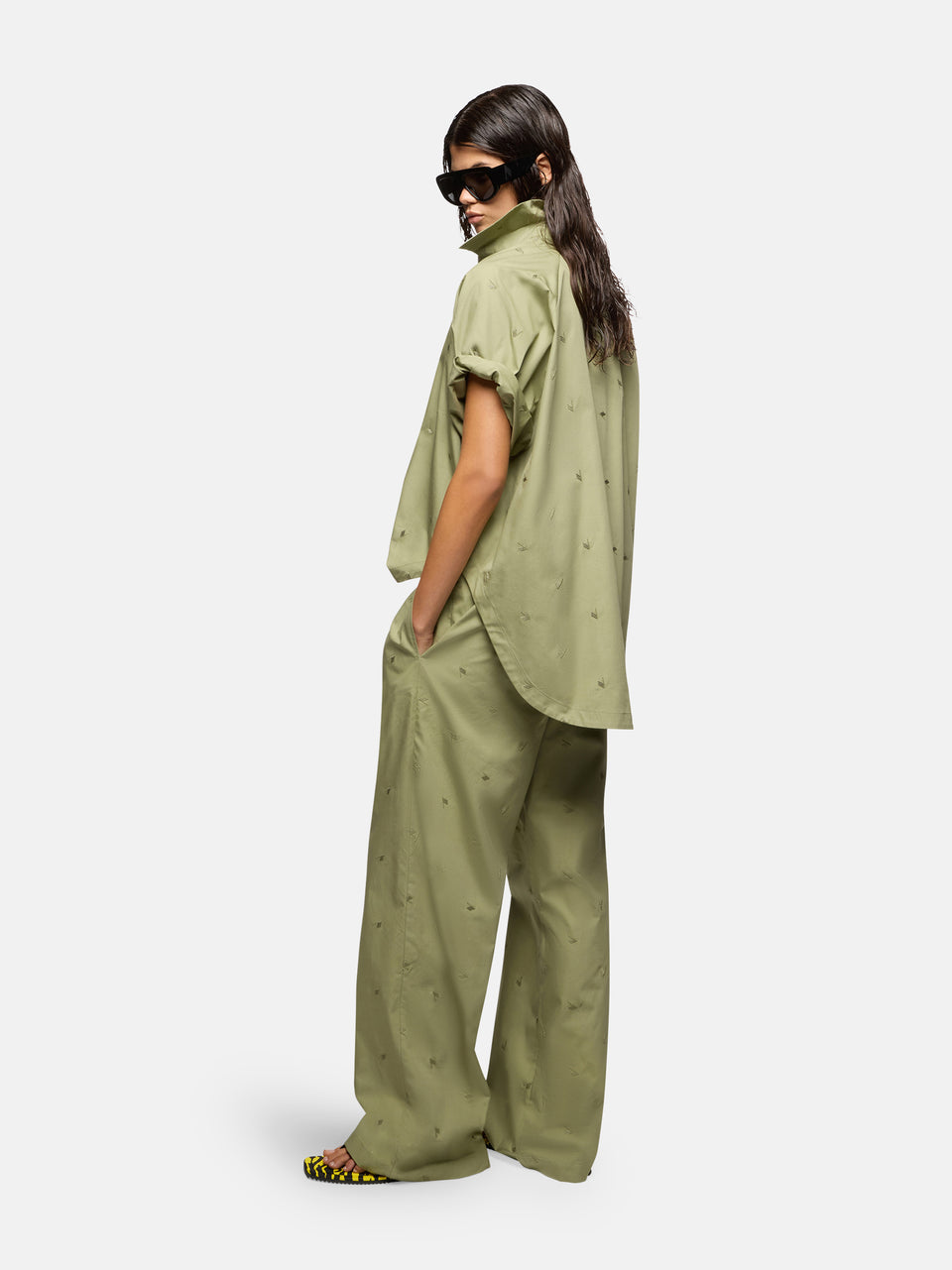 Military green shirt