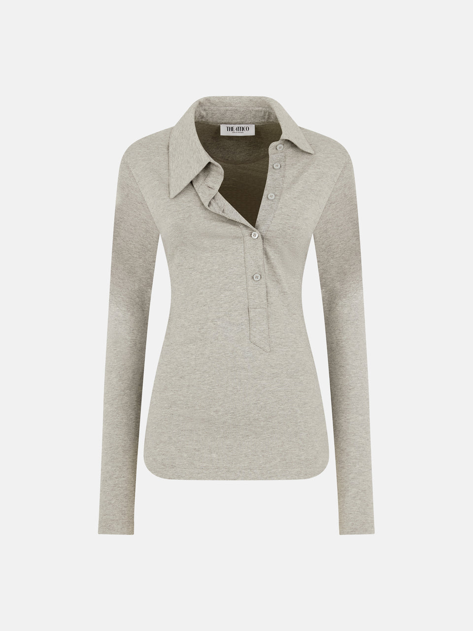 Melange grey top