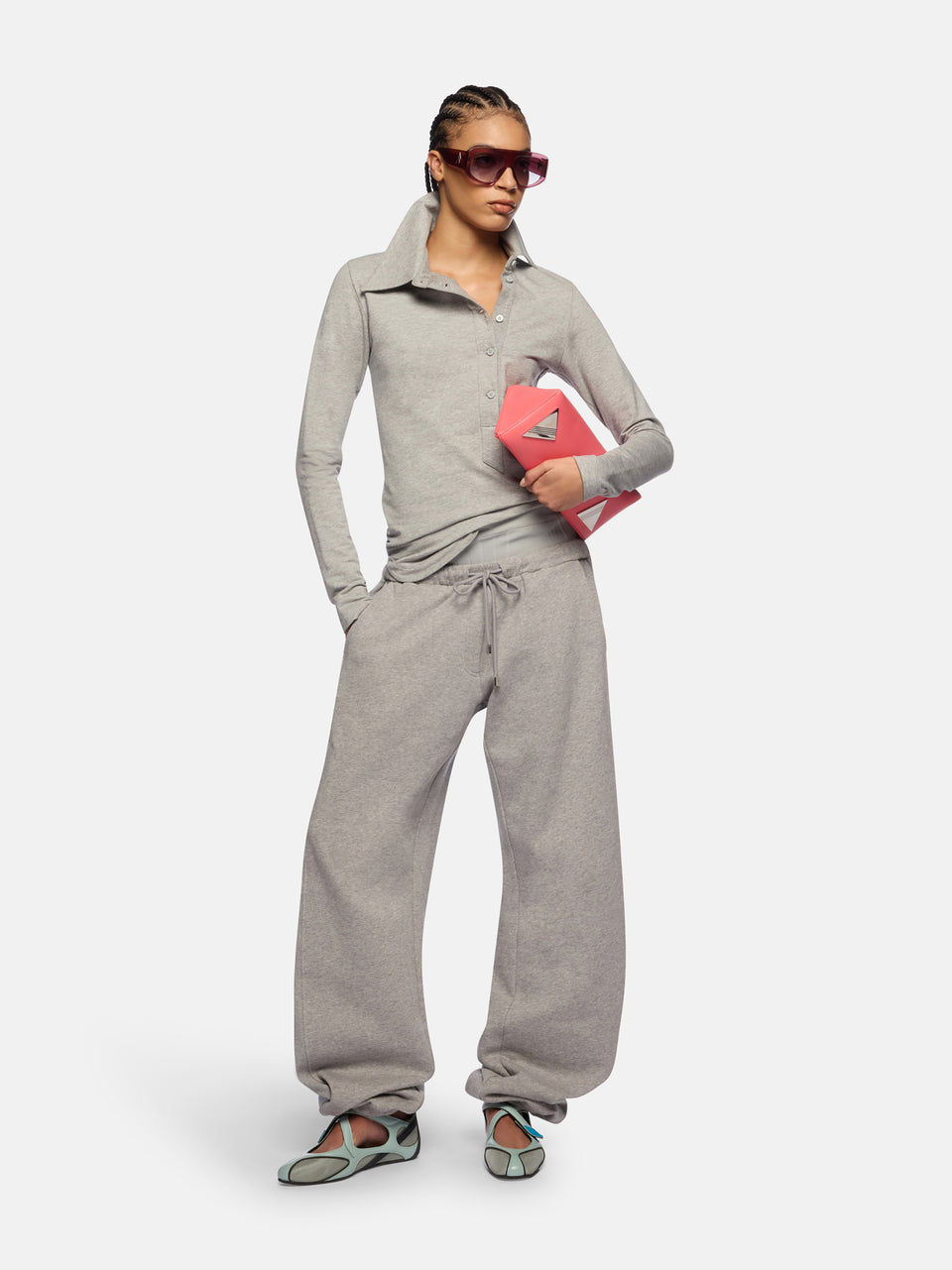 Top melange grey