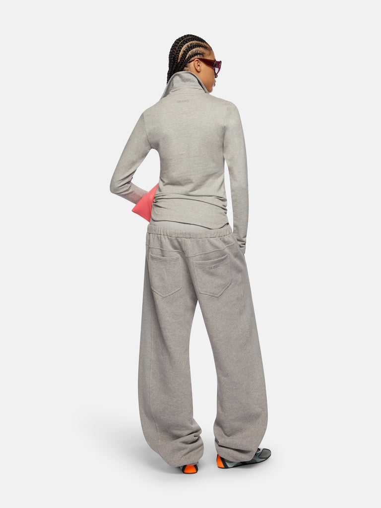 Melange grey top