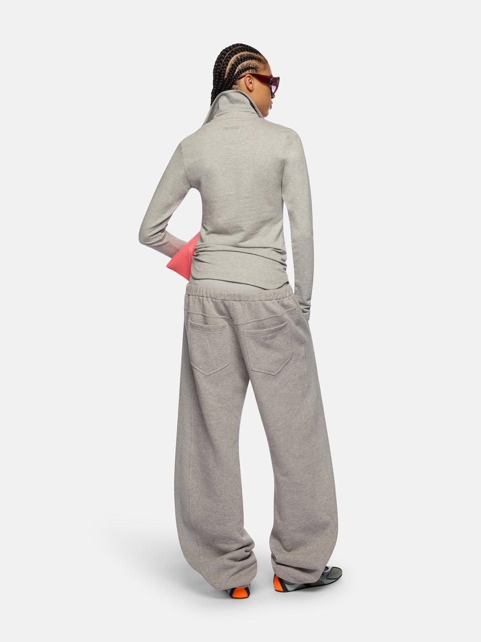 Melange grey top