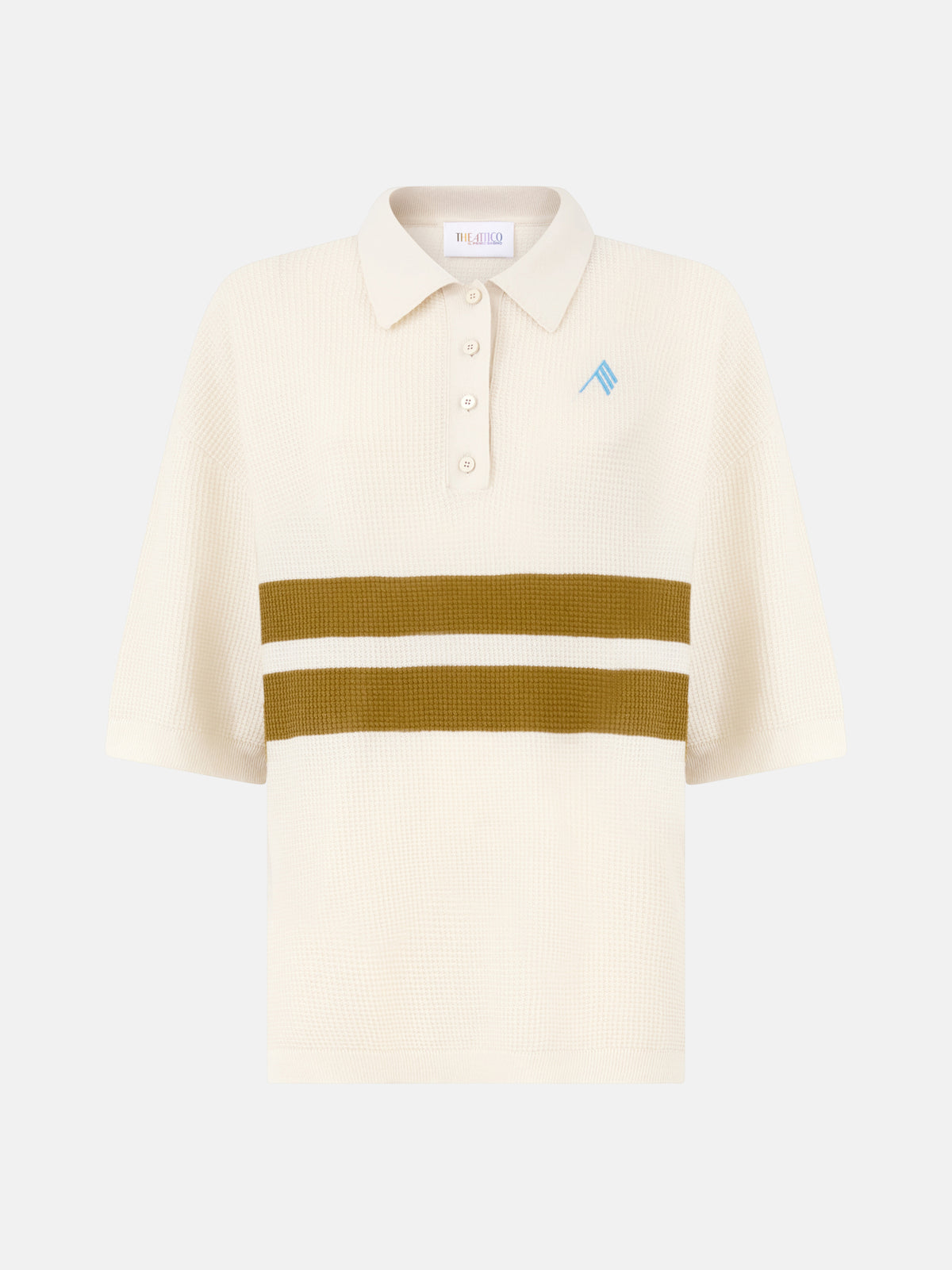 The Attico Light yellow and dark brown t-shirt - 36