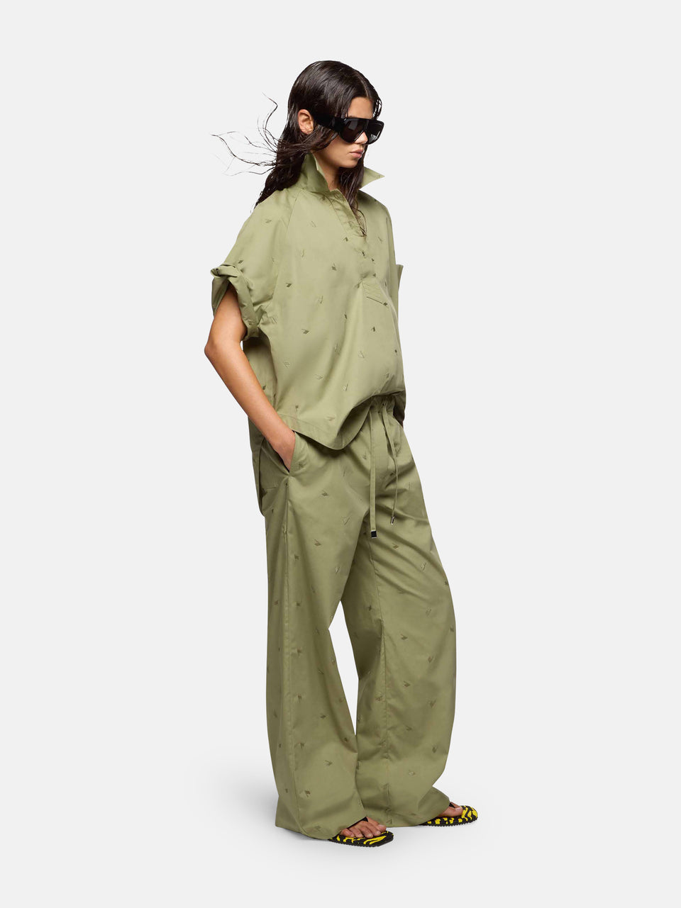 Military green pants