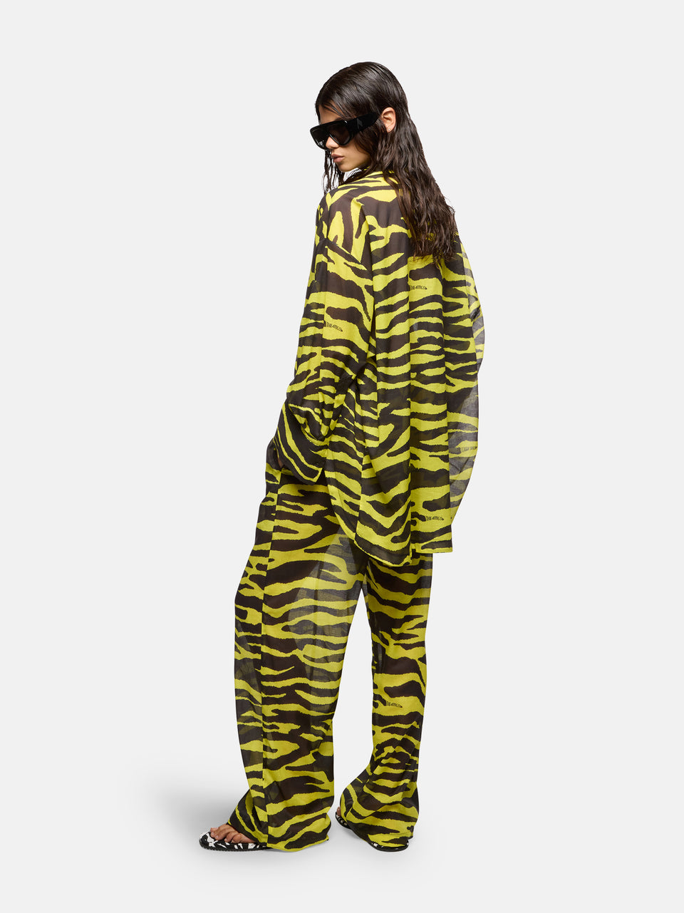 Black and yellow pants
