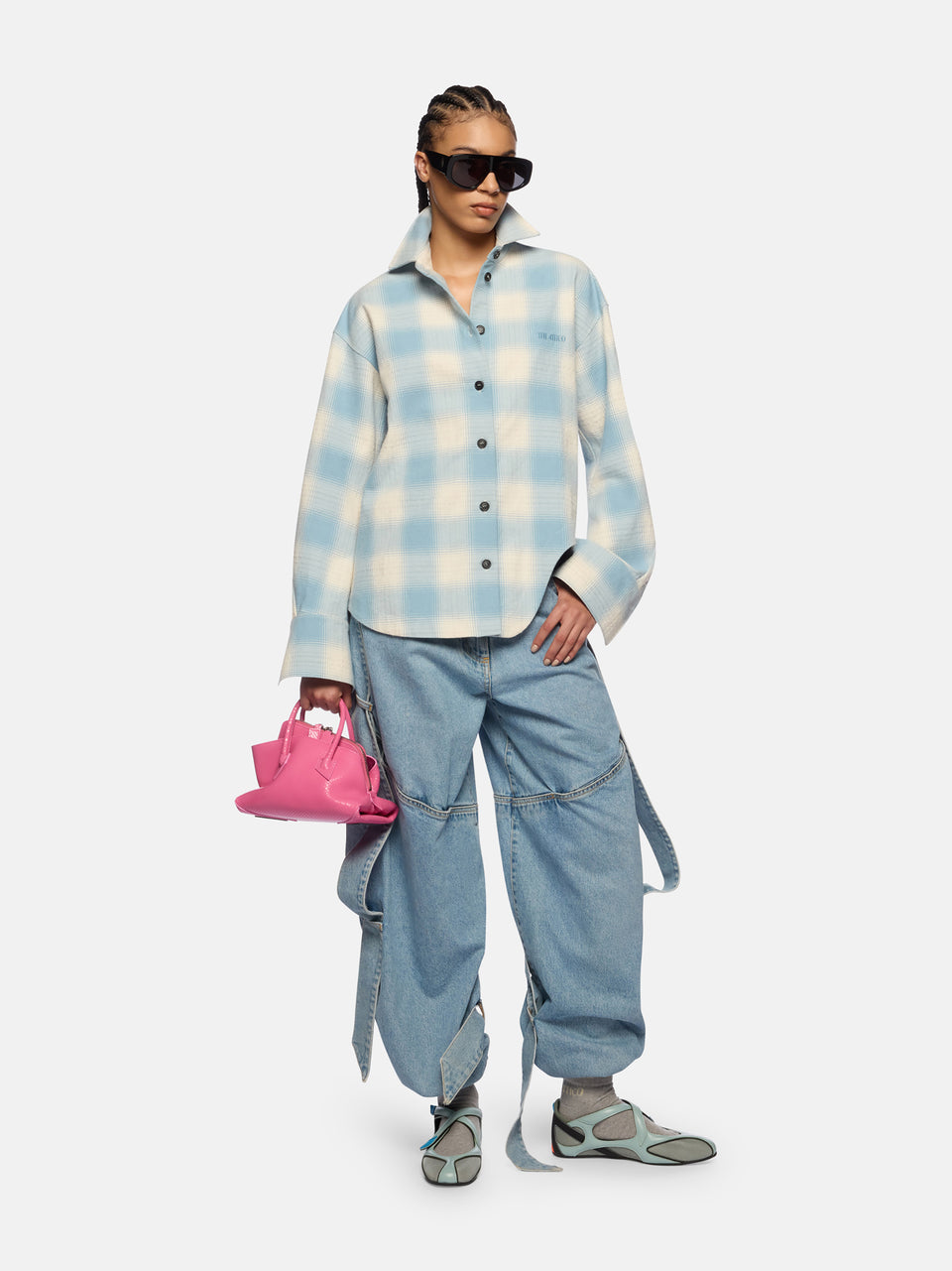 Pantaloni lunghi sky blue