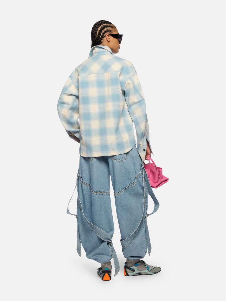 Sky blue long pant