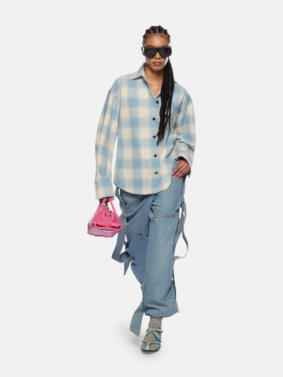 Sky blue long pant