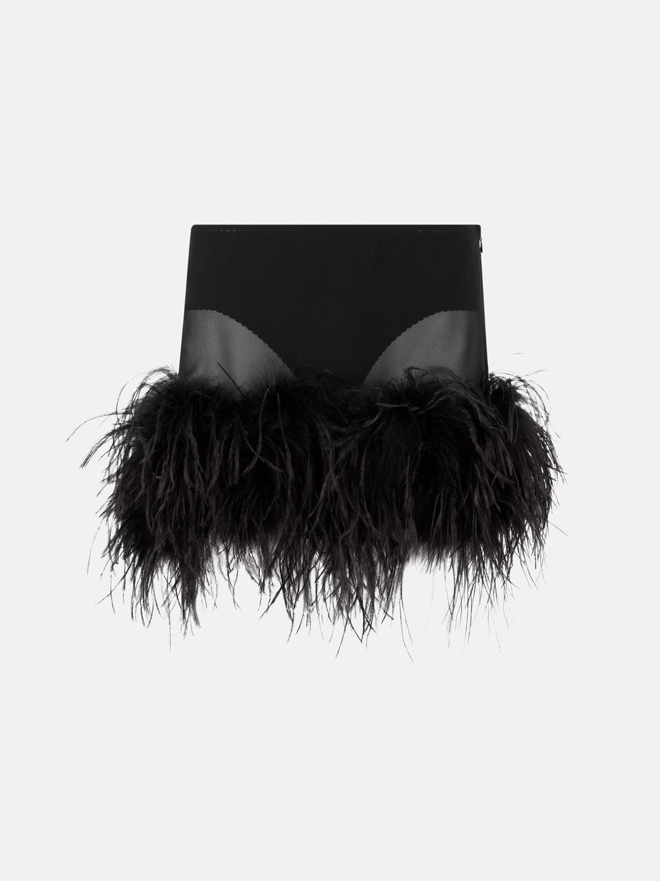 Black mini skirt