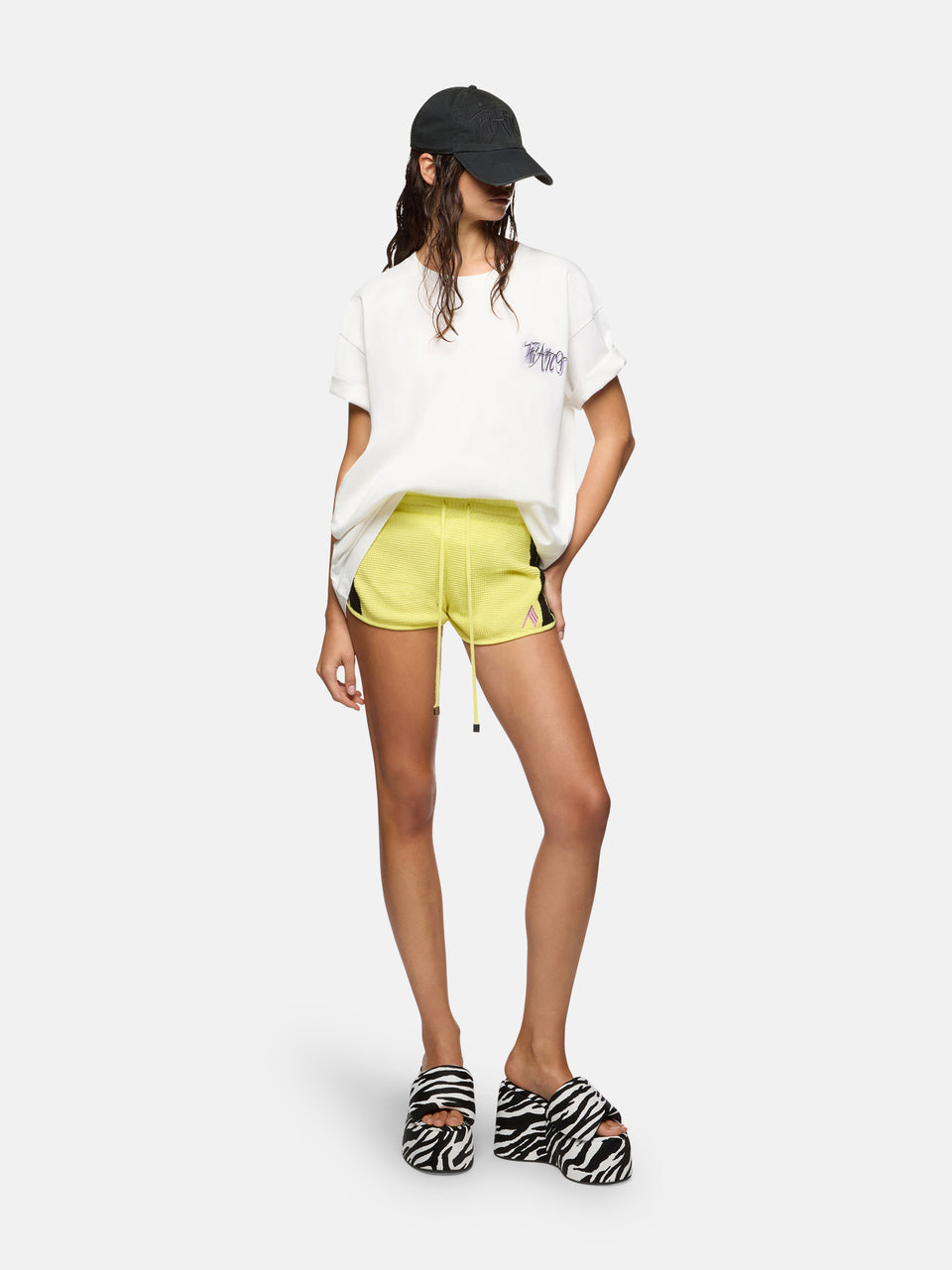 White and multicolor t-shirt