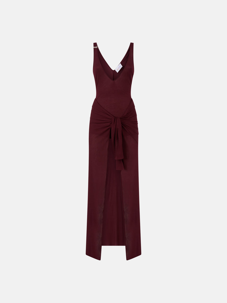 Dark grapes midi dress