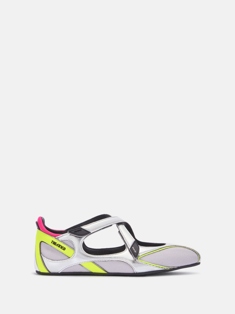 Ballerina flat ''Floor 01'' holographic silver