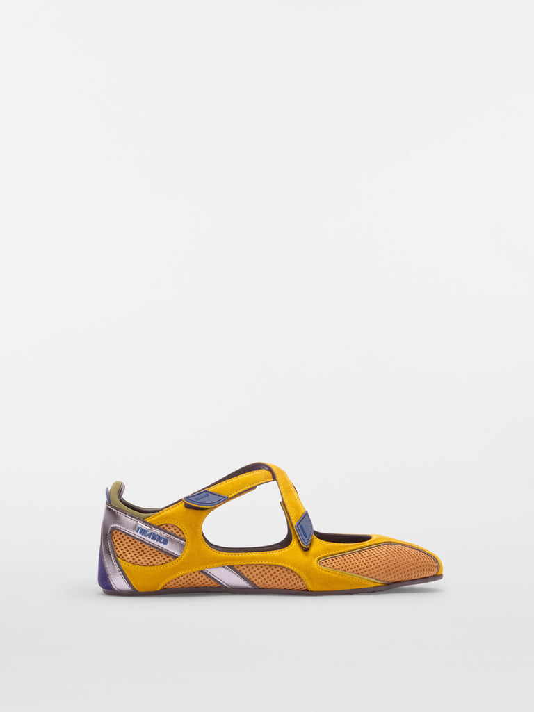 Ballerina flat ''Floor 01'' mustard