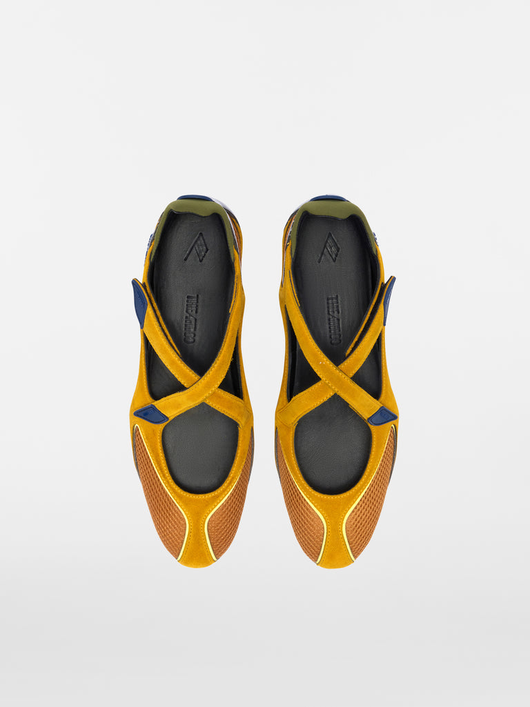 Ballerina flat ''Floor 01'' mustard