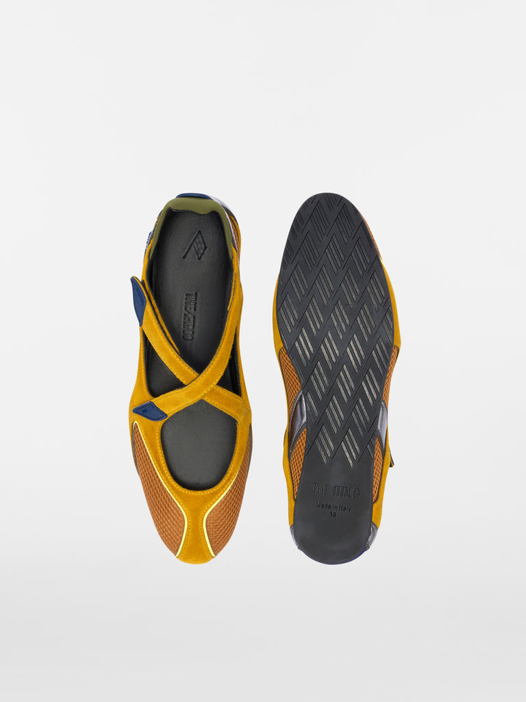 Ballerina flat ''Floor 01'' mustard