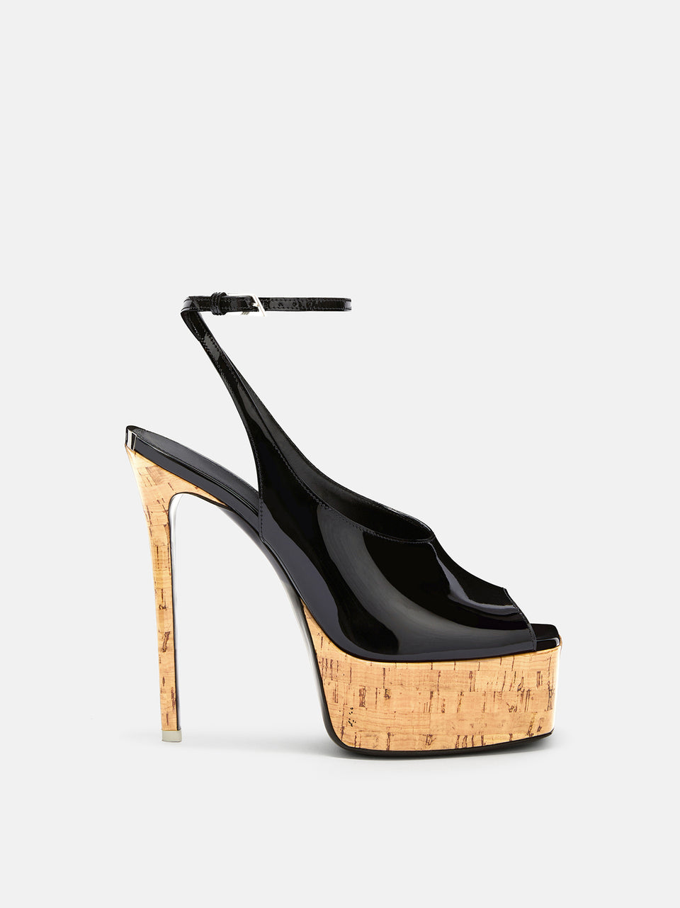 ''Ornella'' sandalo black e beige