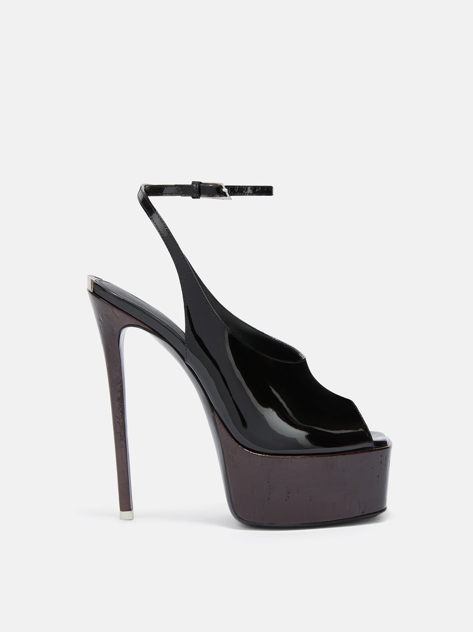 ''Ornella'' black and brown sandal