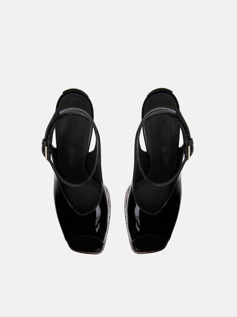 ''Ornella'' black and brown sandal