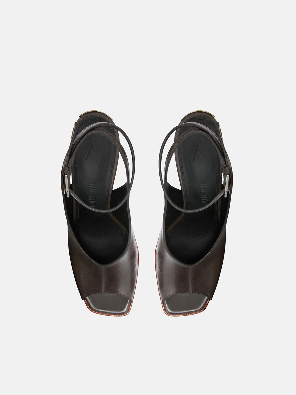 ''Ornella'' dark green sandal