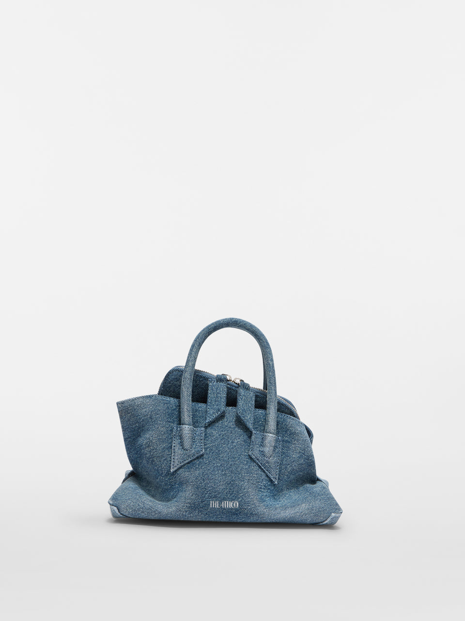 Top handle ''La Passeggiata Mini'' washed denim