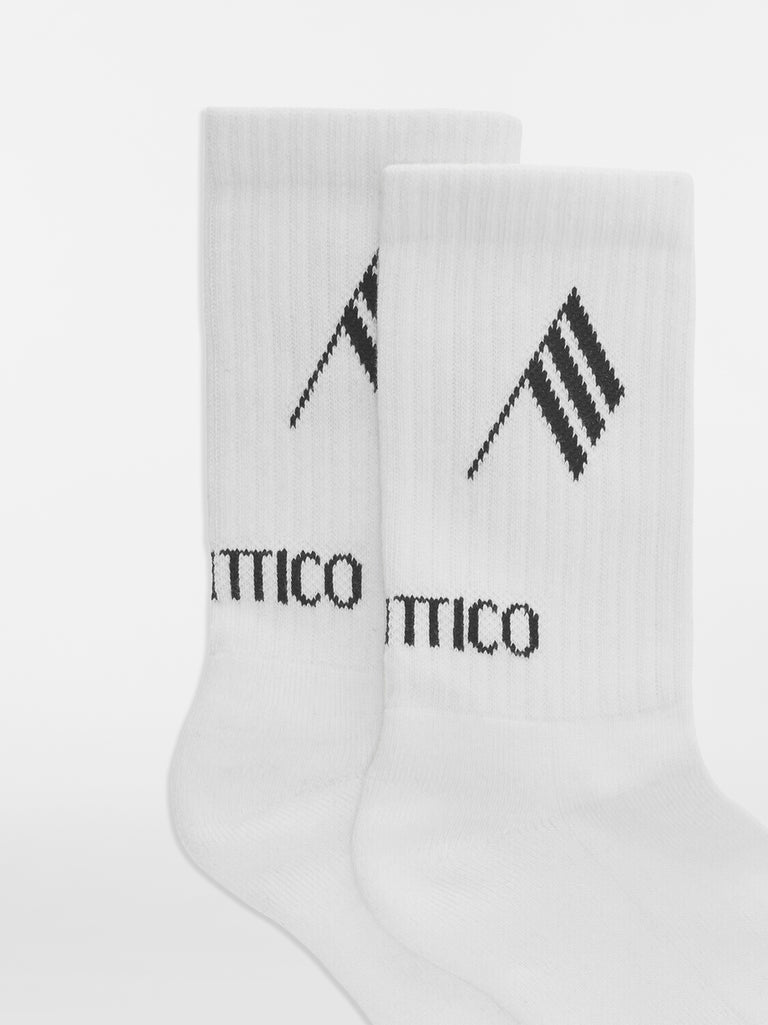 Calzino corto milk e black