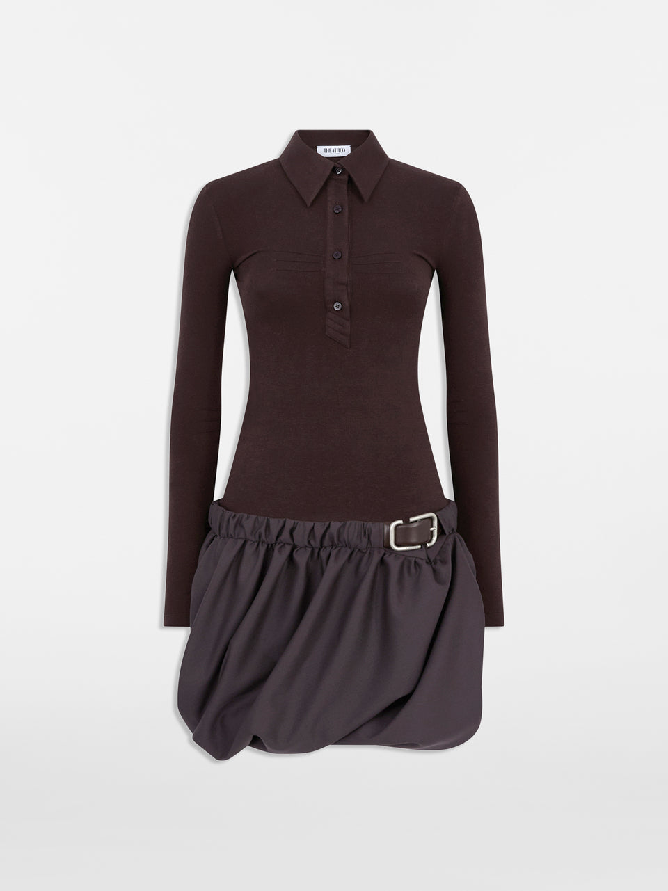 Dark brown mini dress