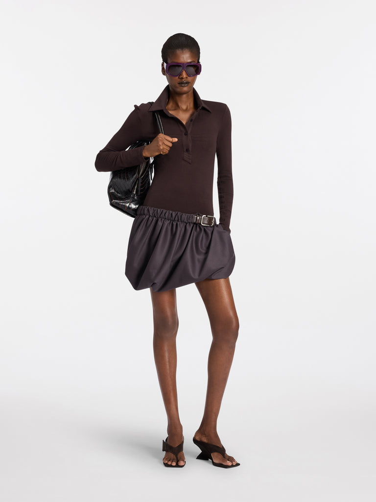 Mini abito dark brown