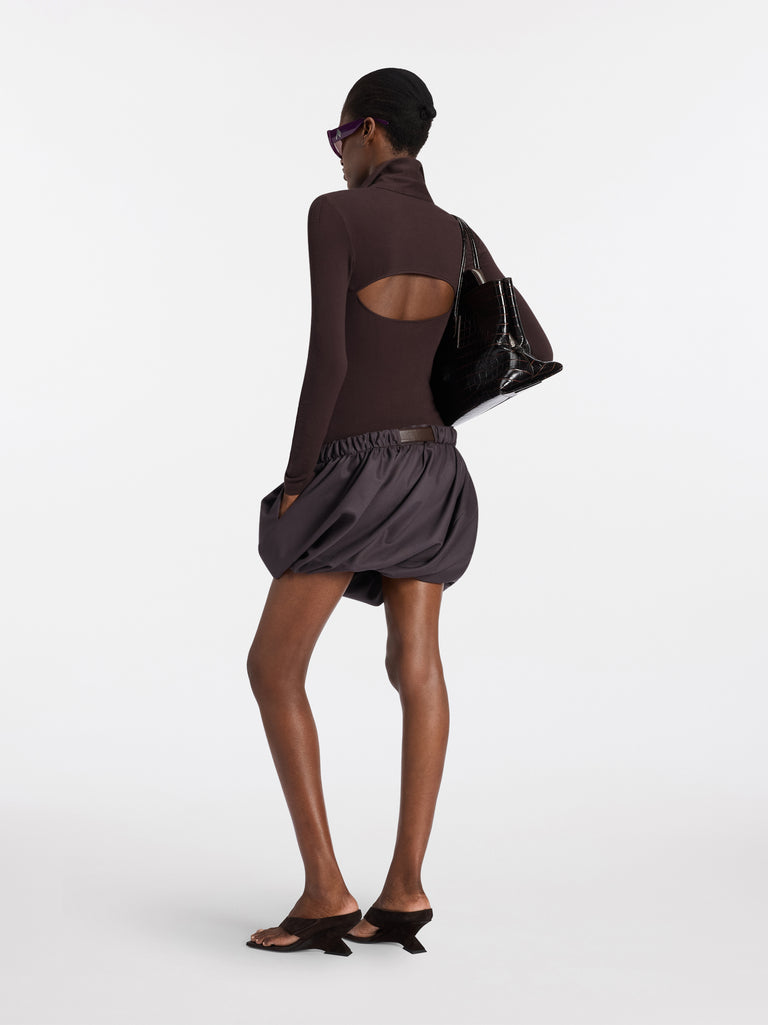 Mini abito dark brown