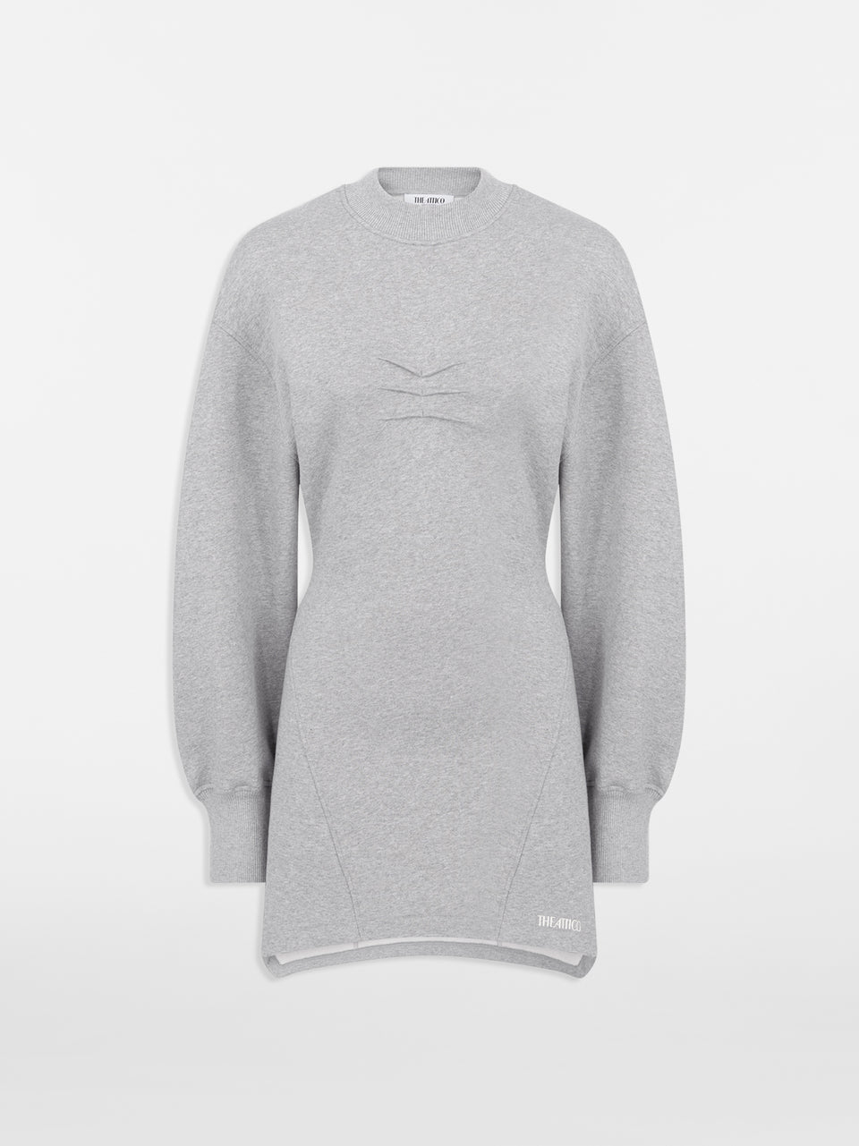 Melange grey mini dress