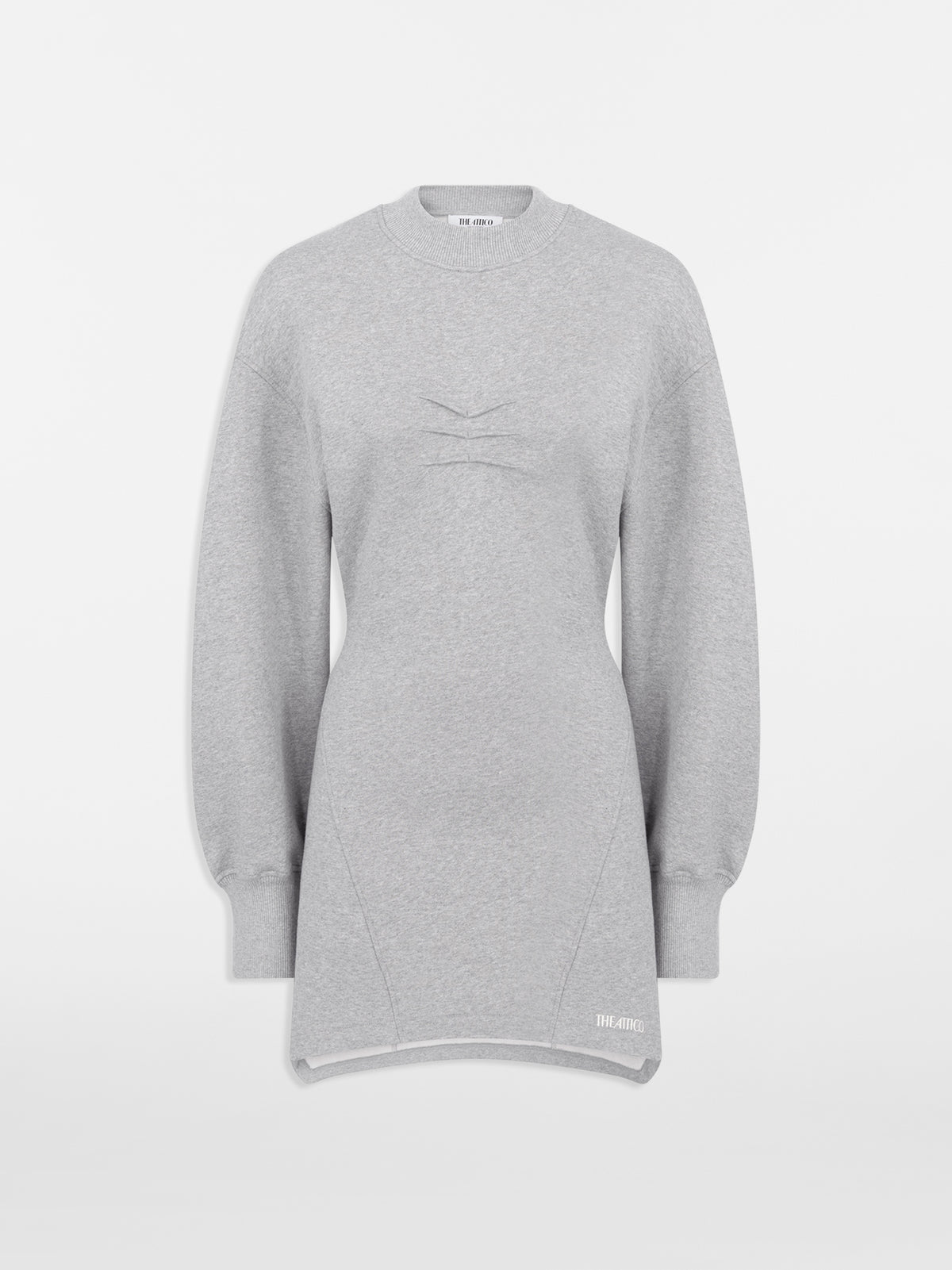 The Attico Melange grey mini dress - 36