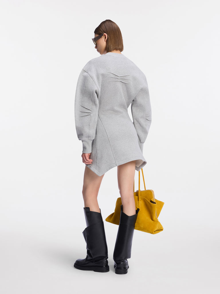 Mini abito melange grey