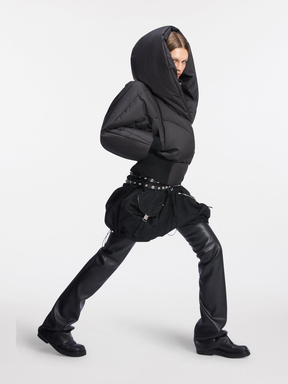 Black puffer jacket