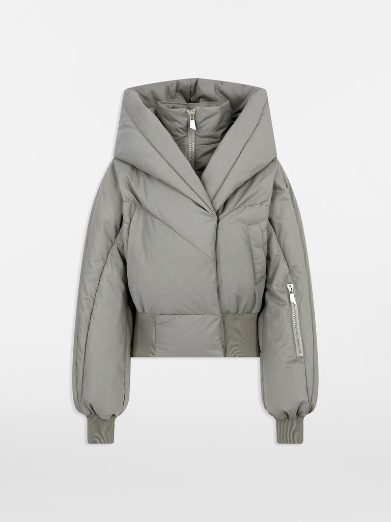 Piumino taupe grey