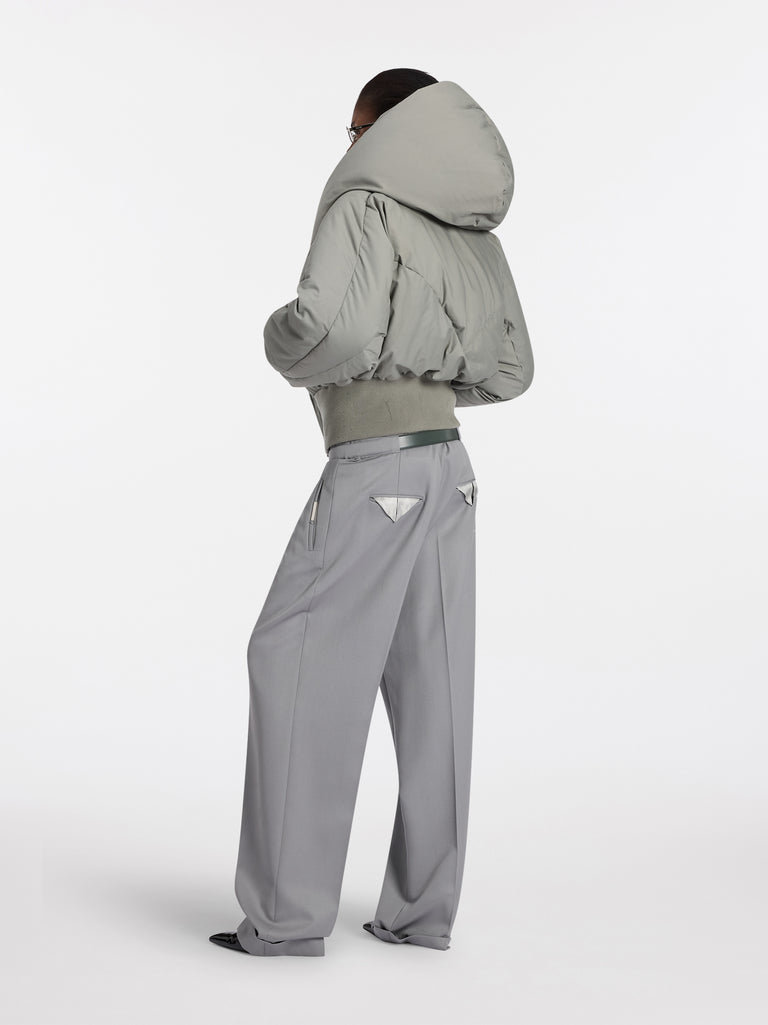 Piumino taupe grey