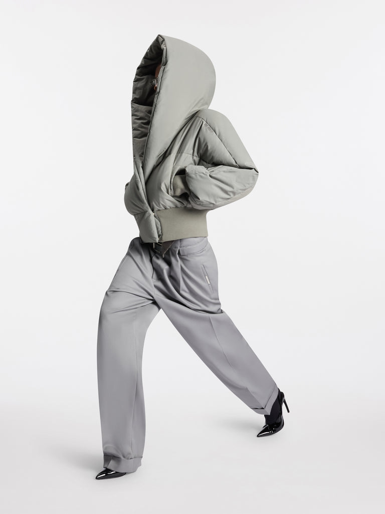 Piumino taupe grey
