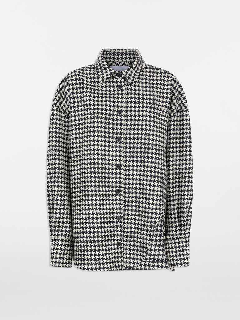 Overshirt white e black